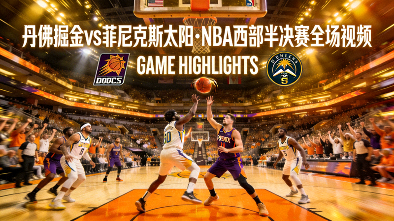 丹佛掘金与菲尼克斯太阳的NBA西部半决赛全场视频